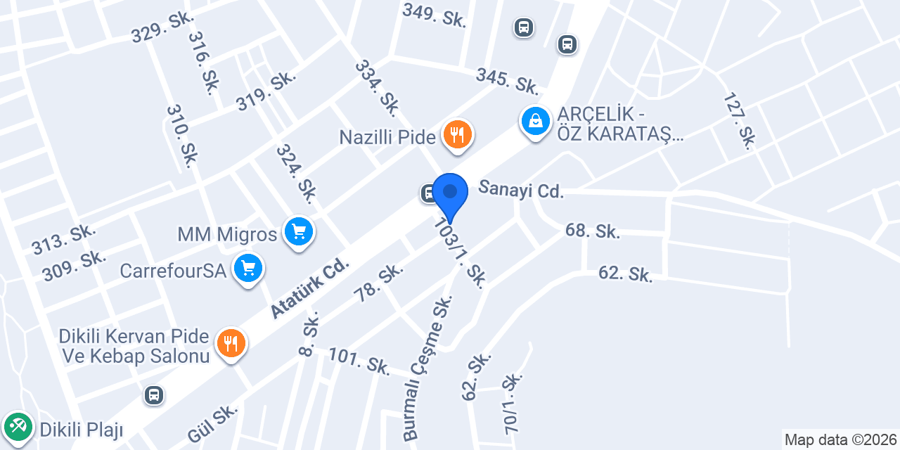 Dikili Vip Transfer konumu