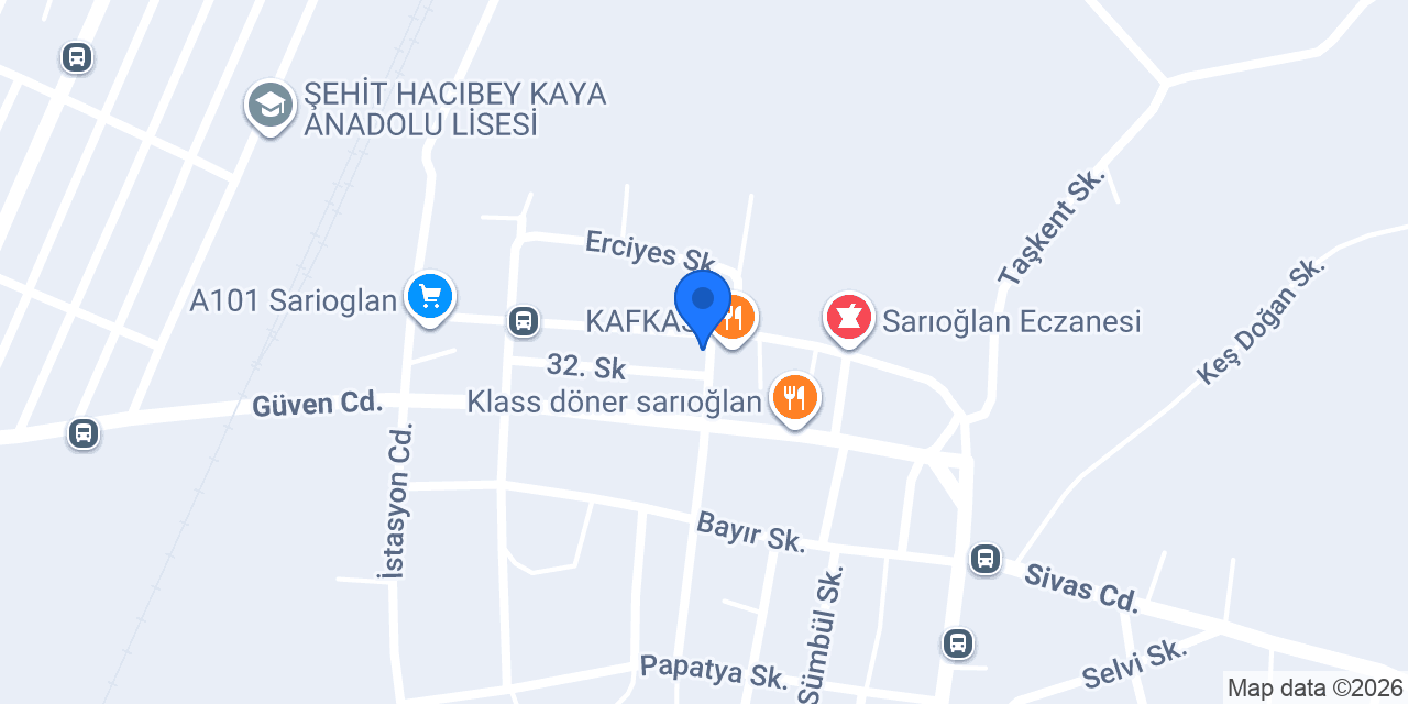Halkbank Sarıoğlan Şubesi konumu