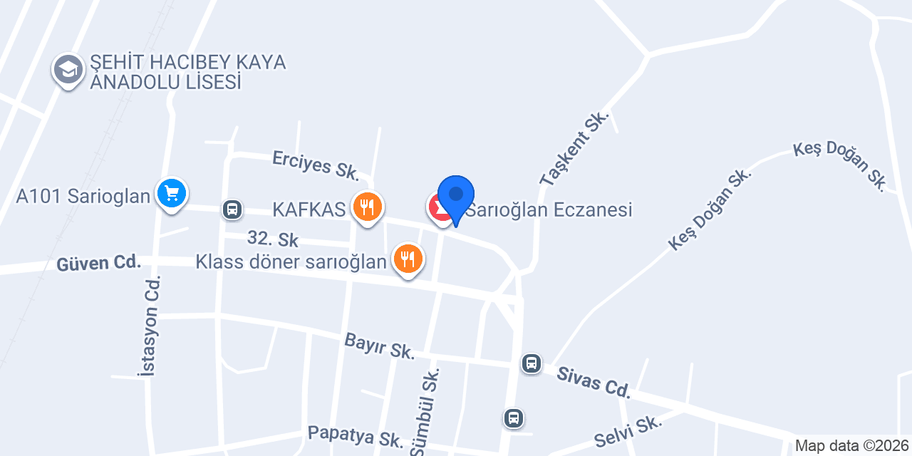 Oses Çiğ Köfte konumu
