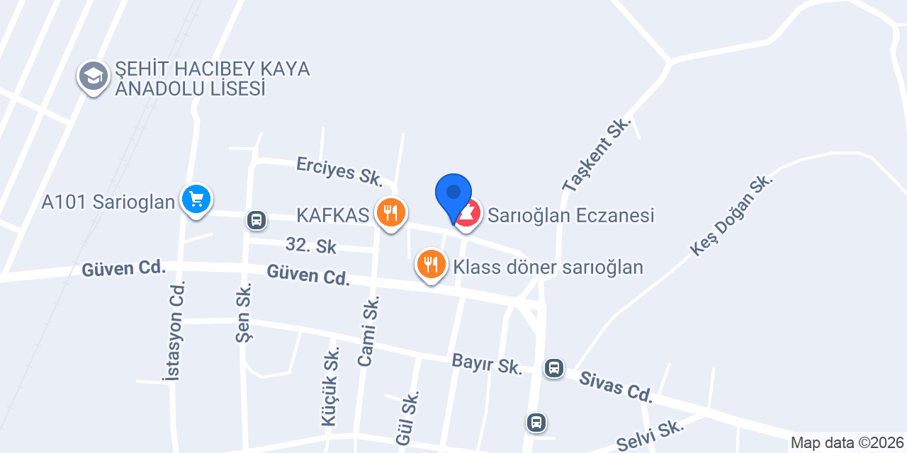 Ekmek Fırını konumu