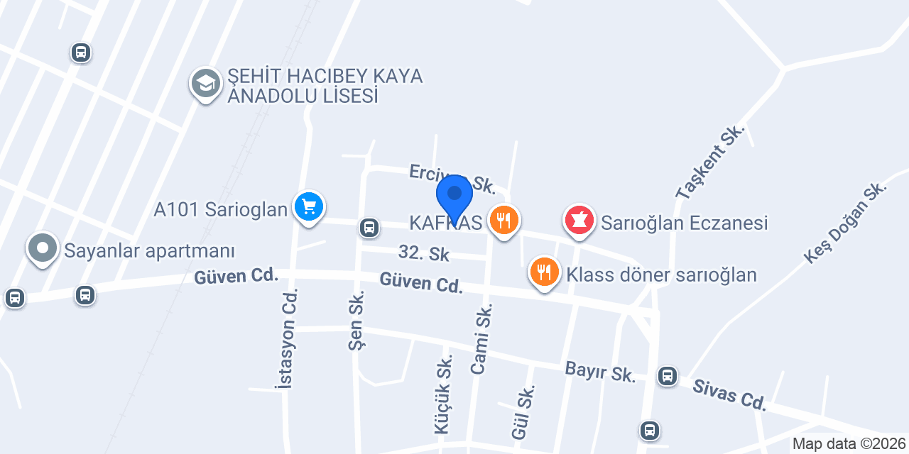 Sarioğlan Emlak konumu