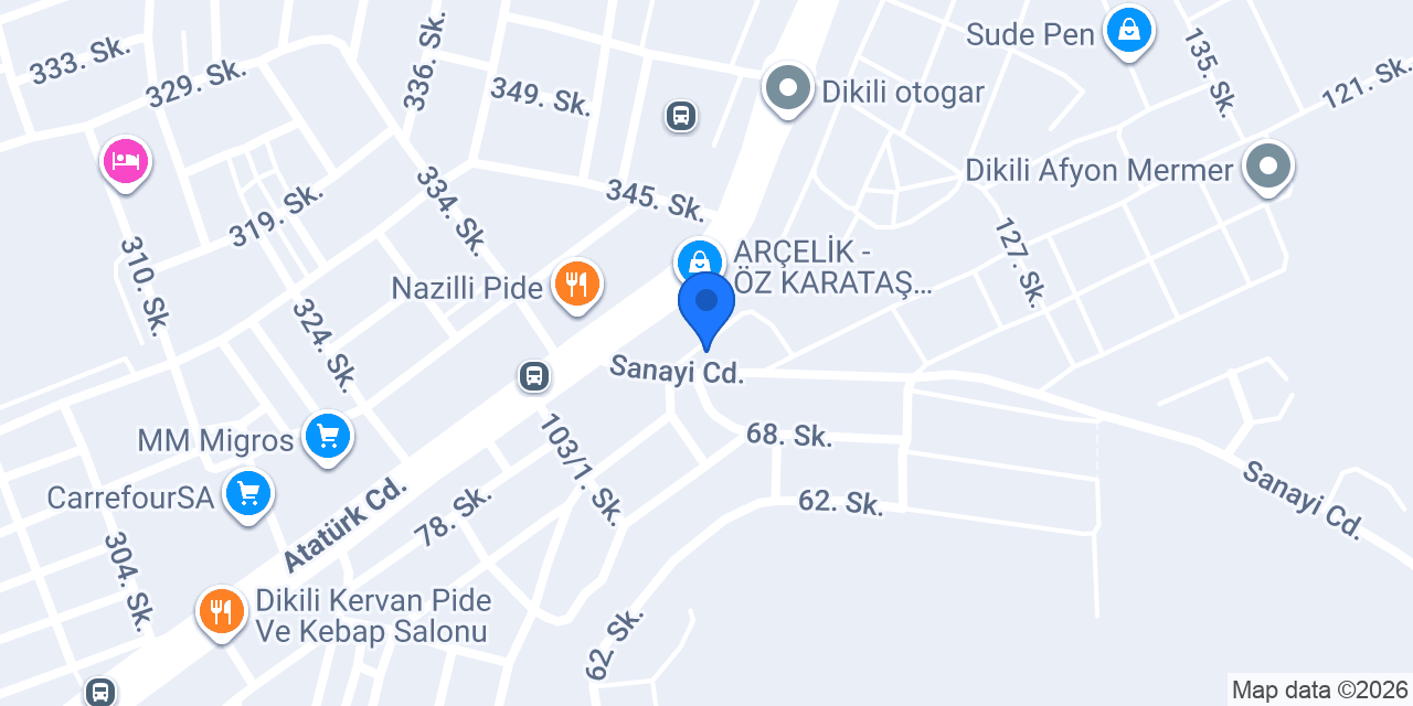 Özel Dikili Efeler 2 Sürücü Kursu konumu