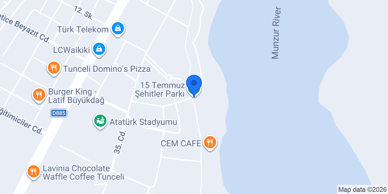 15 Temmuz Şehitler Parkı konumu