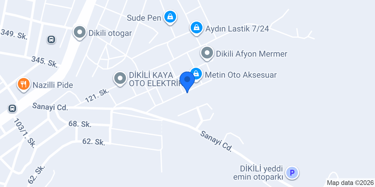 Dikili memiş oto konumu