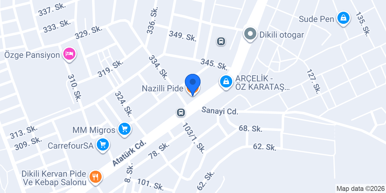 Nazilli Pide konumu