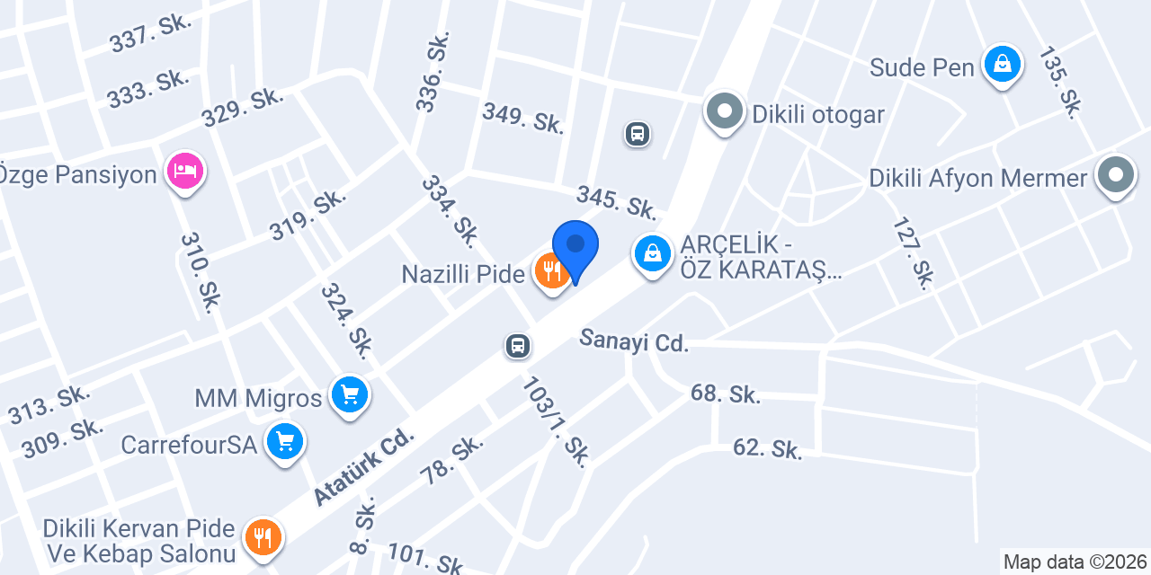Ödemiş Köftecisi Oktay Usta konumu