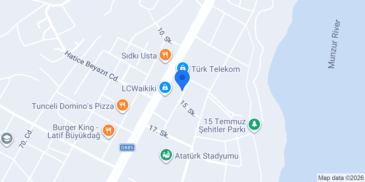 Munzur Ciğer konumu