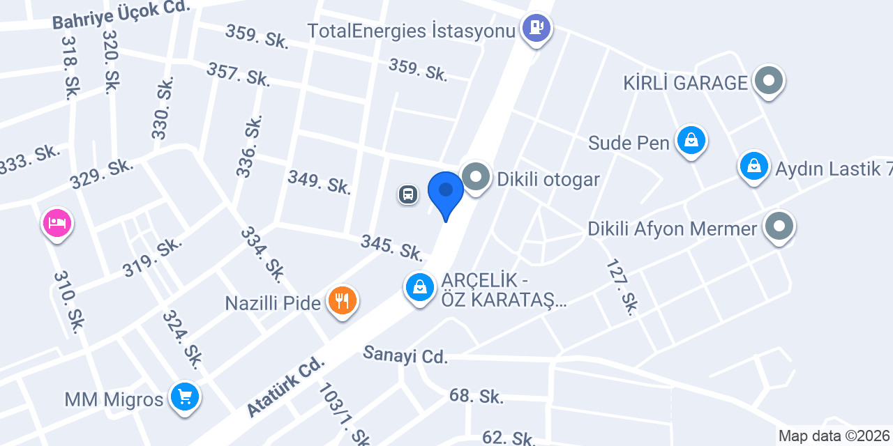 KASABA Fast Food Dikili konumu