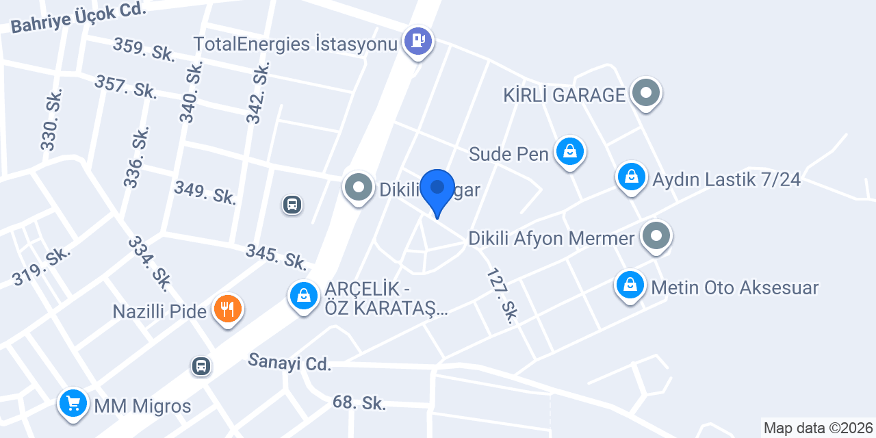 Sürat Kargo Dikili Şube konumu