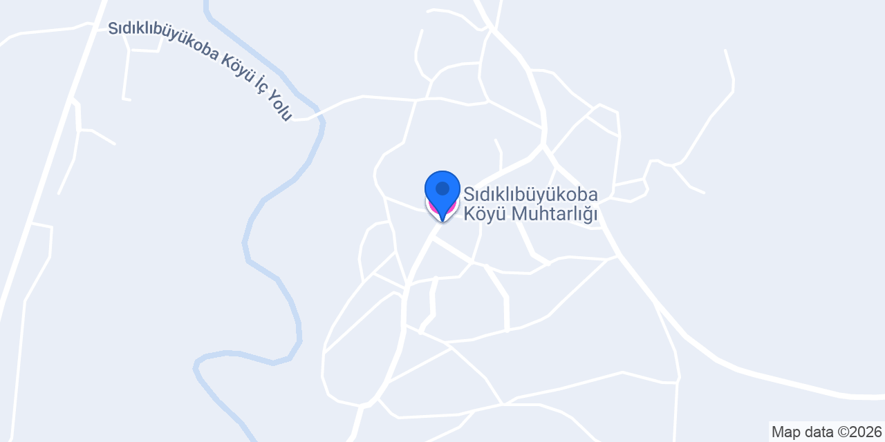 Sıdıklıbüyükoba Köyü Muhtarlığı konumu