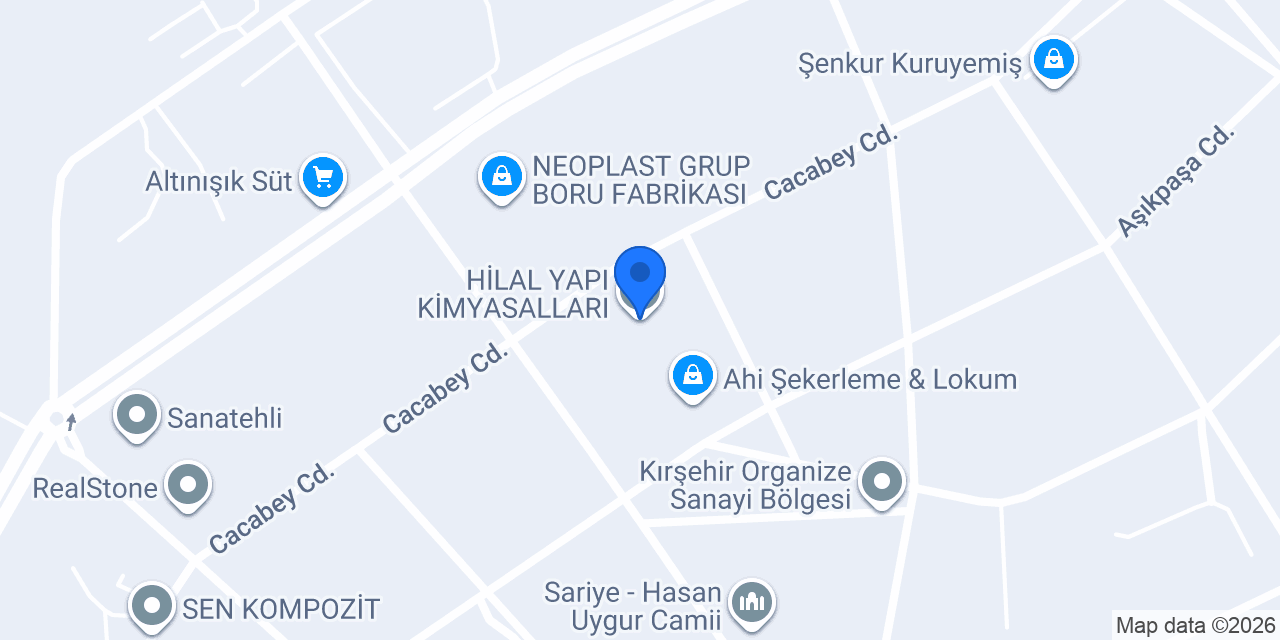 HİLAL YAPI KİMYASALLARI konumu