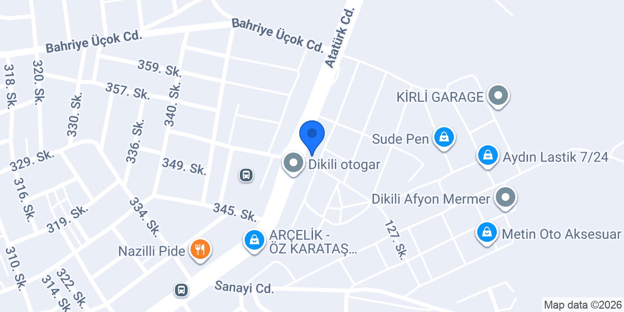 Halis Oto Lastik DİKİLİ konumu