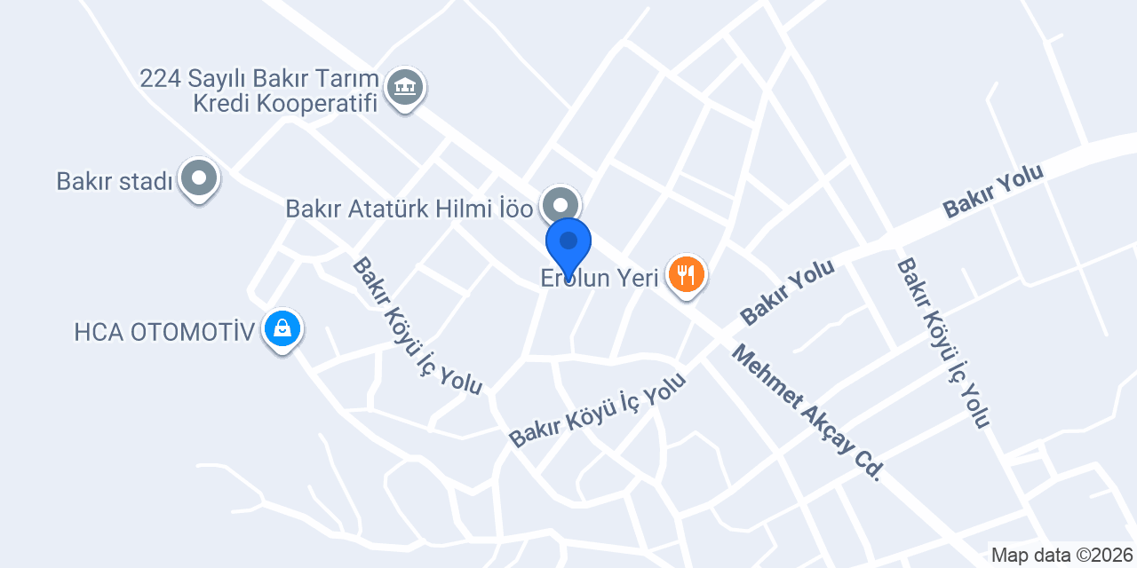 Bakır Aile Sağlığı Merkezi konumu