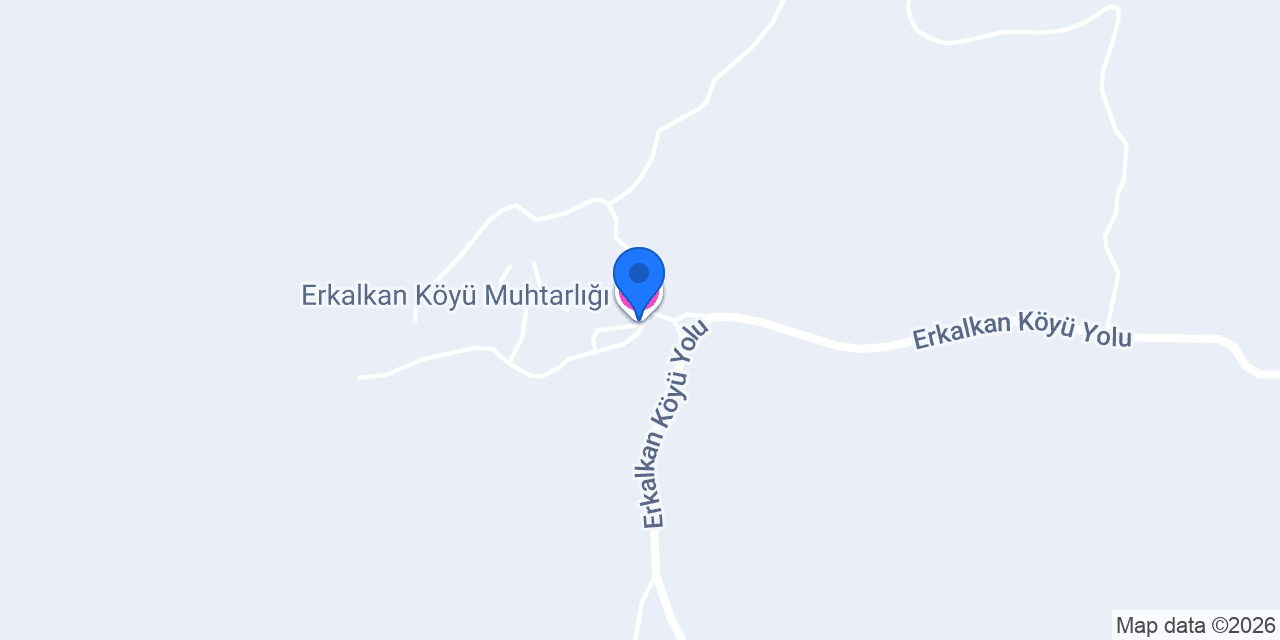 Erkalkan Köyü Muhtarlığı konumu