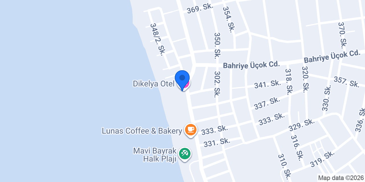 Dikelya Otel 3 yıldız katogorisinde bir oteldir konumu