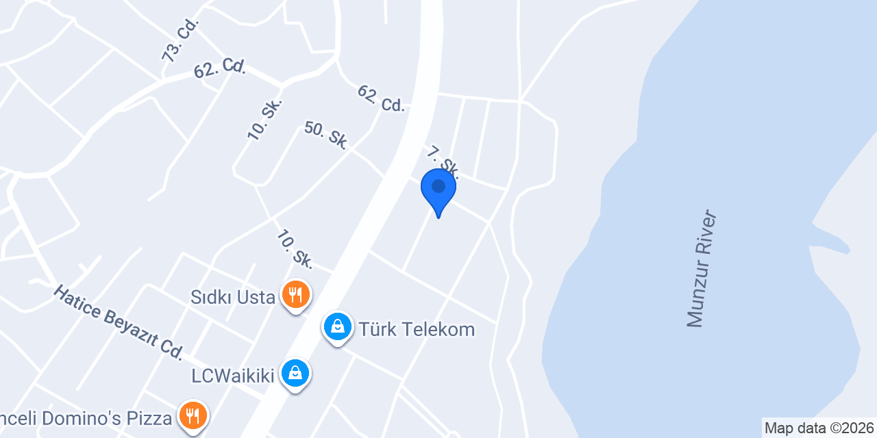 Tunceli Diyetisyen Dilara Aydın konumu