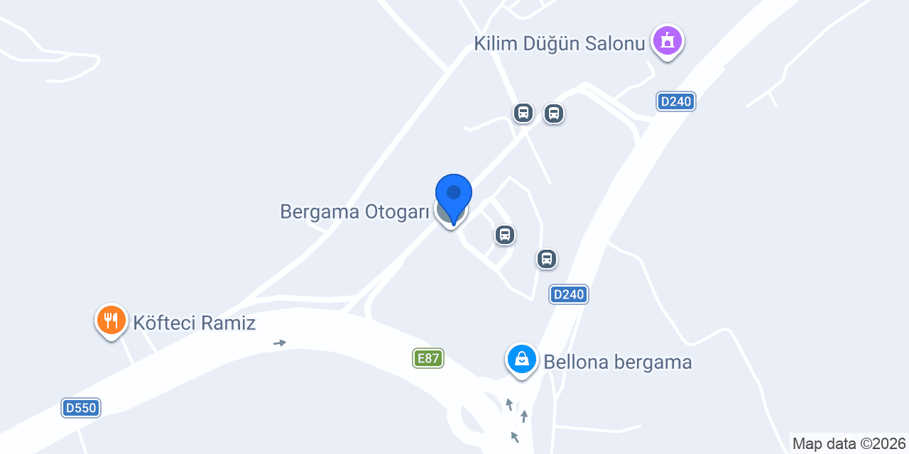 Bergama Otogarı konumu
