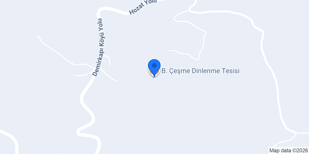 B. Çeşme Dinlenme Tesisi konumu