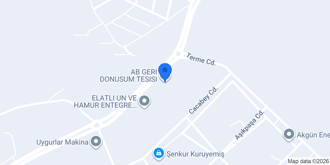 AB GERI DONUSUM TESISI konumu