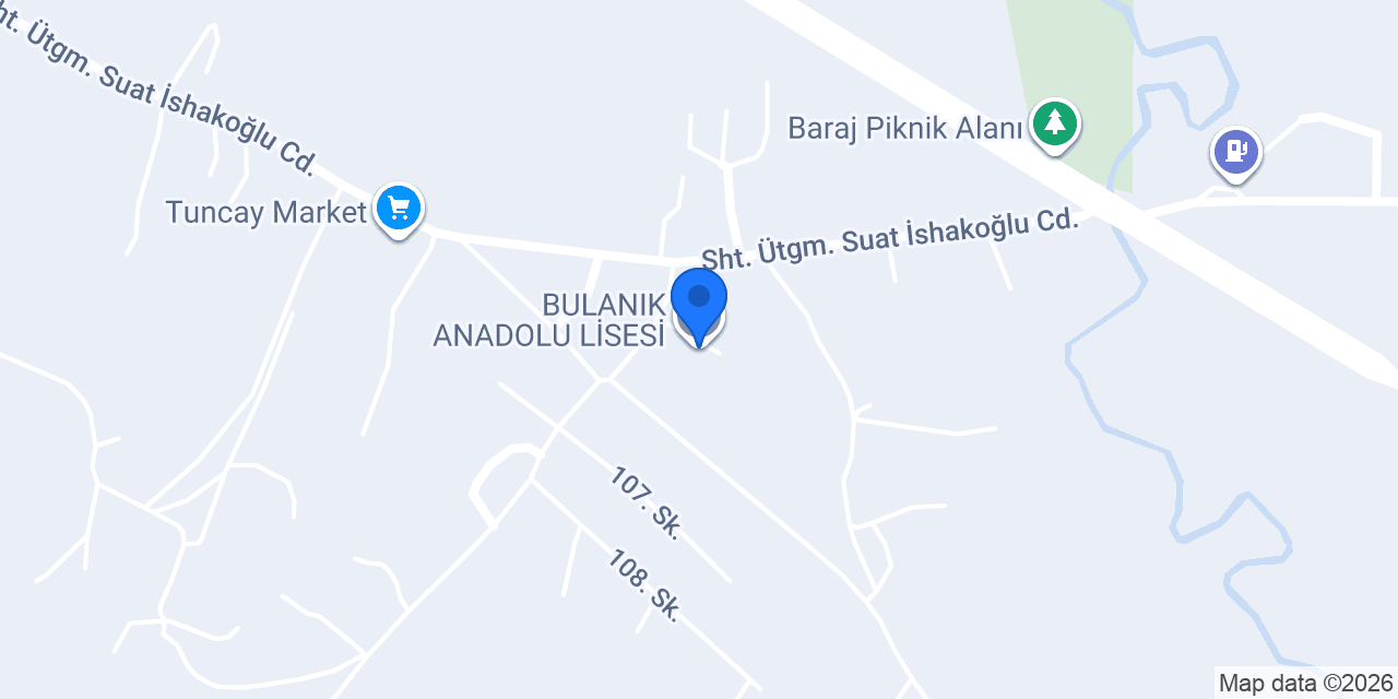 BULANIK ANADOLU LİSESİ konumu