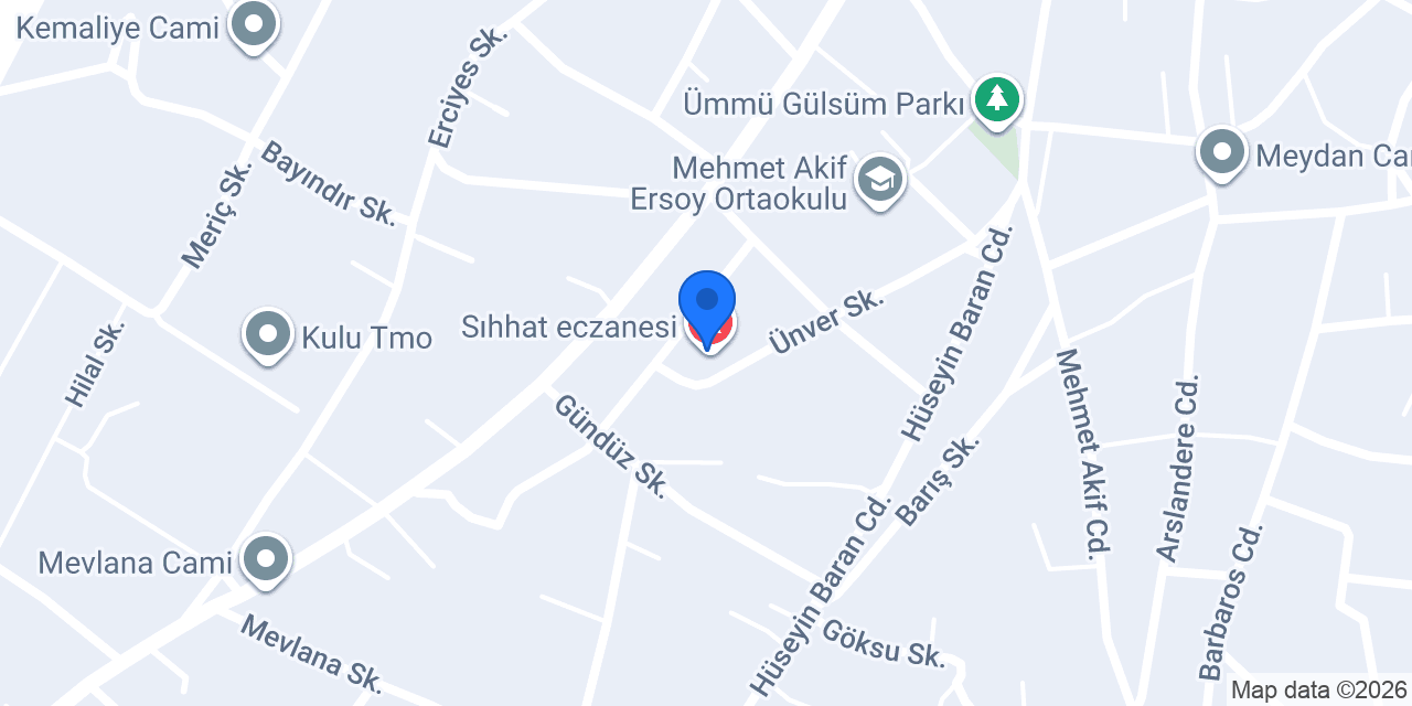 Sıhhat eczanesi konumu