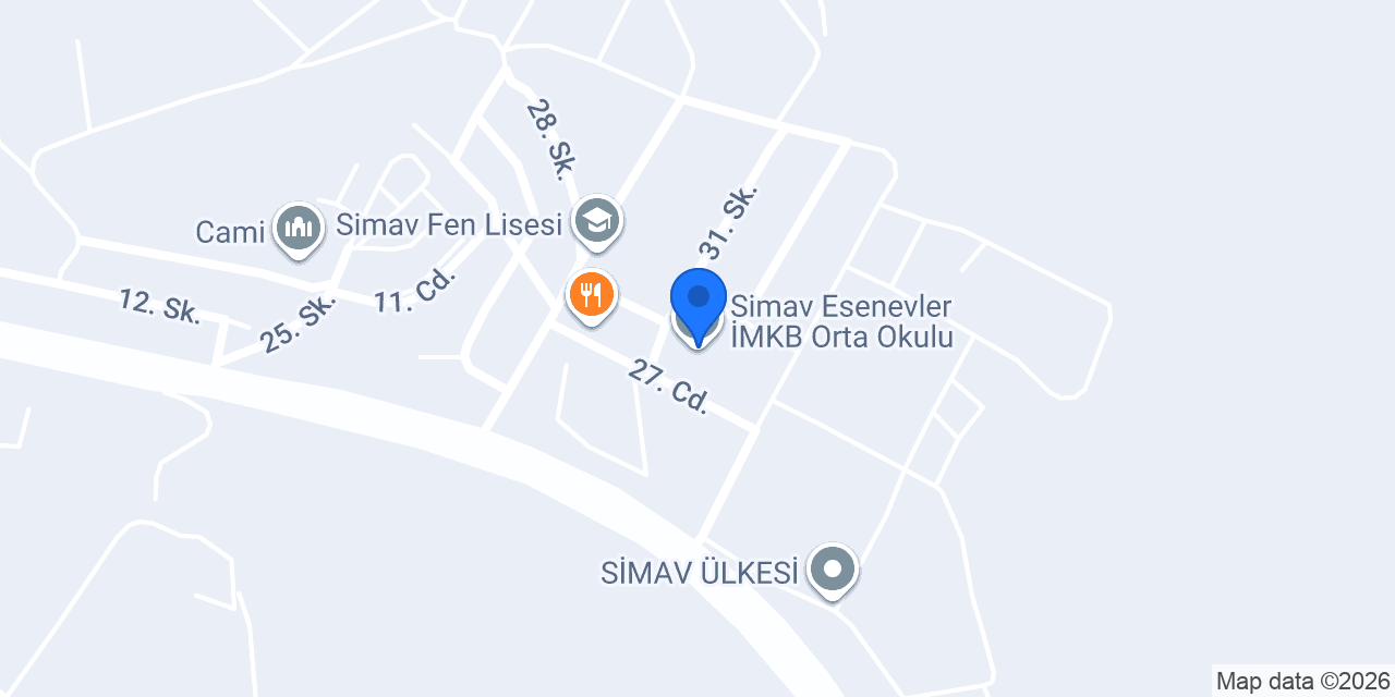 Simav Esenevler İMKB Orta Okulu konumu