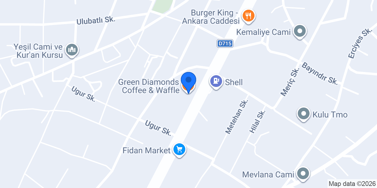 Green Diamonds Coffee & Waffle konumu