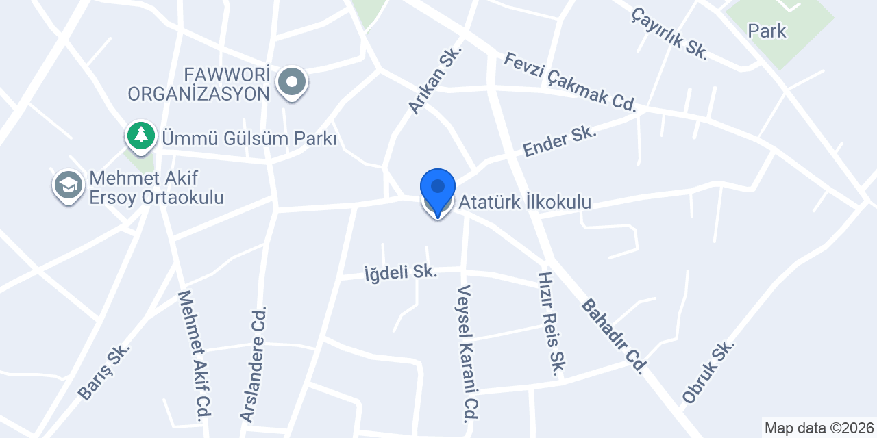 Atatürk İlkokulu konumu
