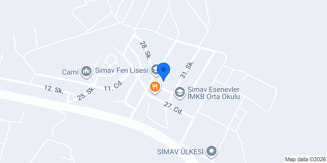 Simav Anadolu Lisesi konumu