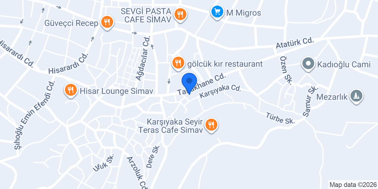 Beyaz Servis konumu