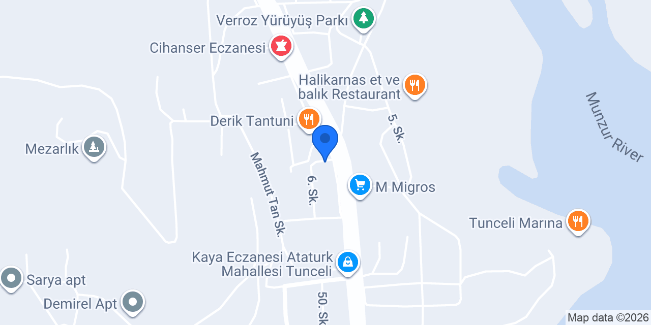 FuzulEv Tunceli Şube konumu