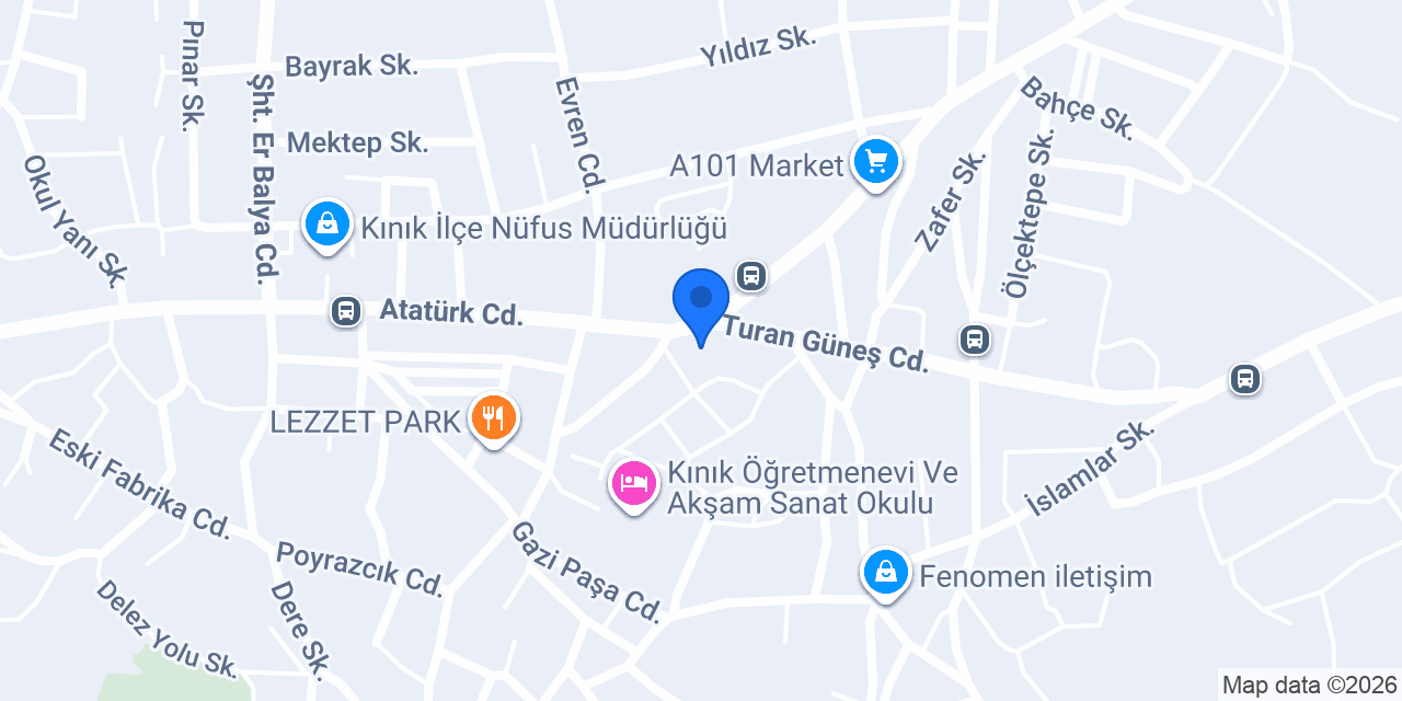 KINIK MERKEZ BEYAZ ET konumu