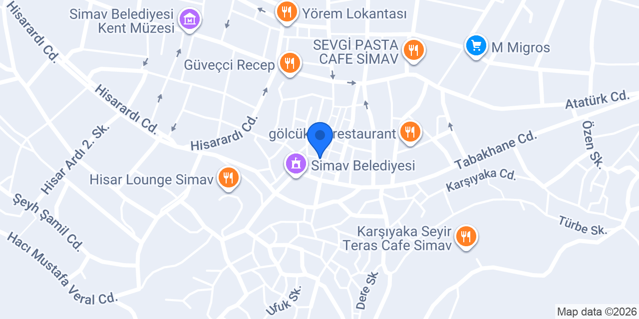 Simav Ticaret Ve Sanayi Odası konumu