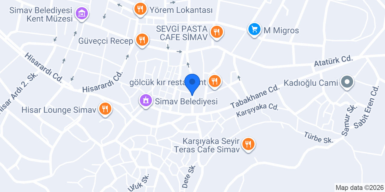 Hande Çeyiz Evi konumu