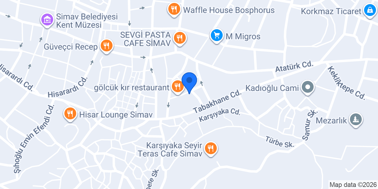 Simav Anadolu Eczanesi konumu
