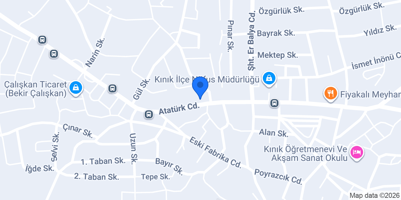 Özdoğan mobilya konumu