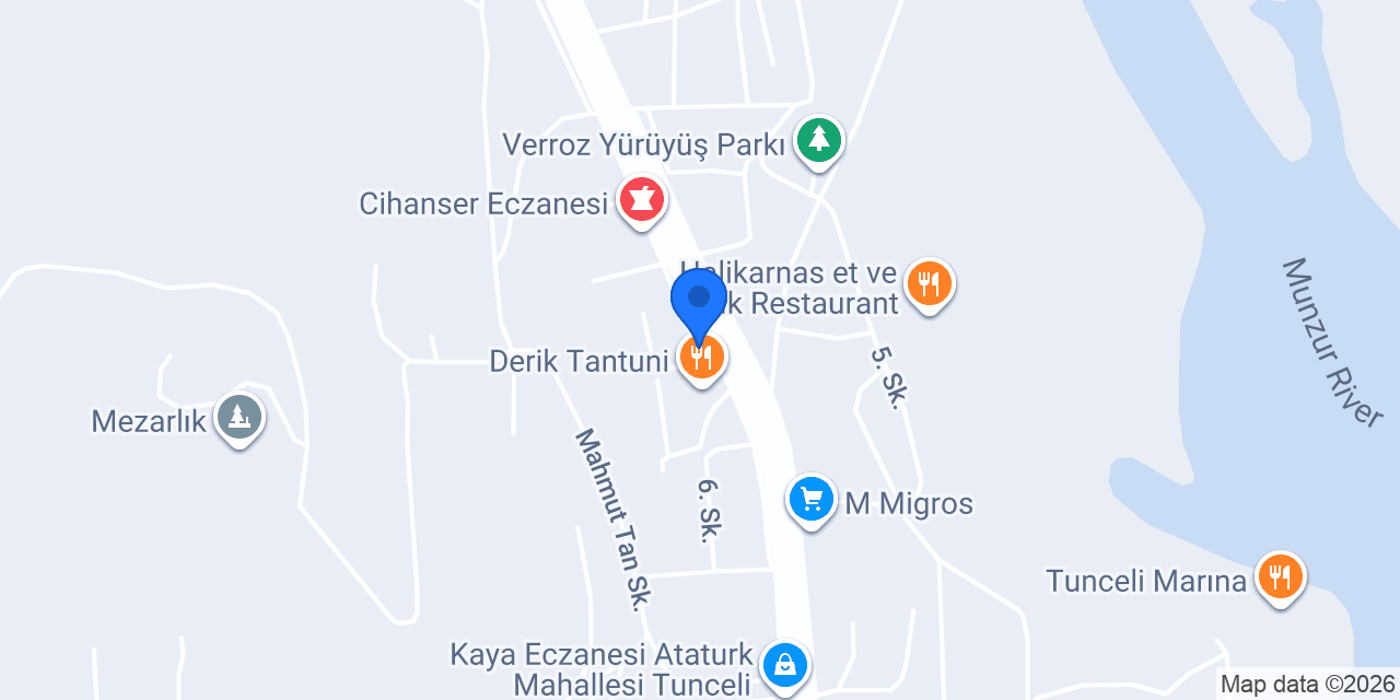 Tunceli Özel Akademi Kurs Merkezi konumu