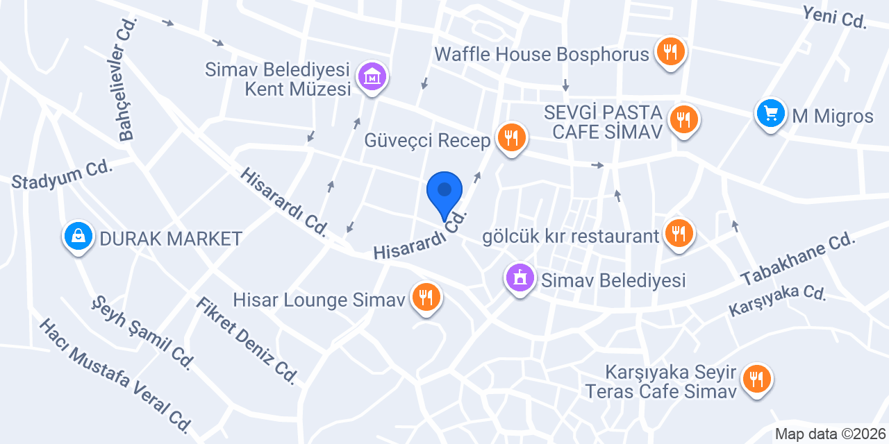 Kafkas Turşu Meze konumu