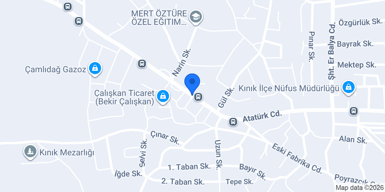 Kınık Vergi Dairesi konumu