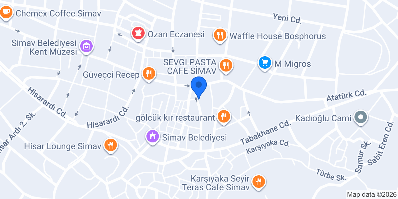 Açıksözler Mobilya konumu