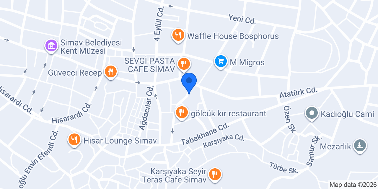 Simav Eren Çiçekçilik konumu