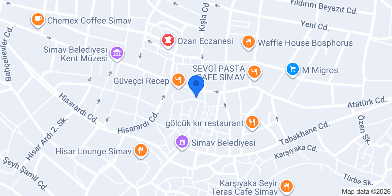 Barbekü Dürümcü Şakir usta konumu
