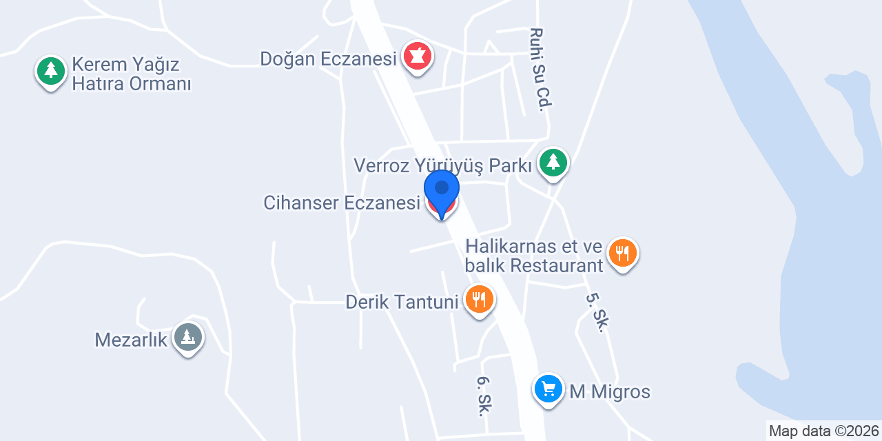 Cihanser Eczanesi konumu