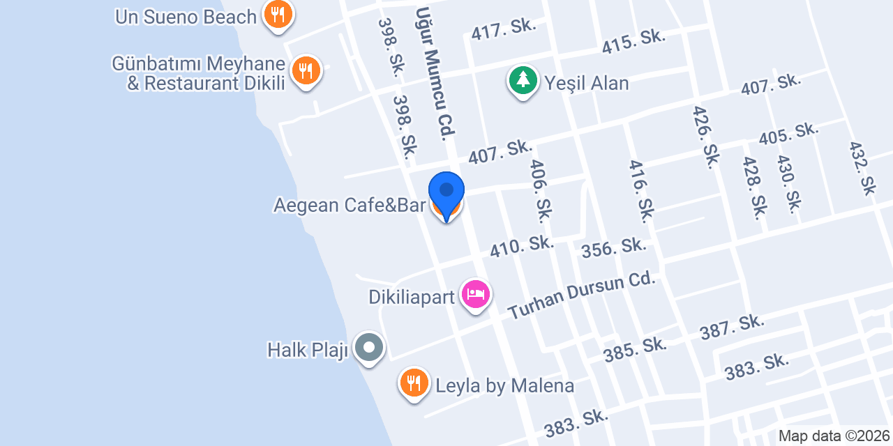 Aegean Cafe&Bar konumu