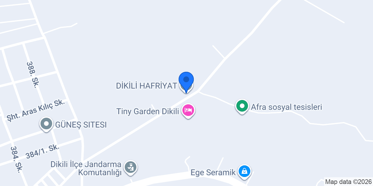 DİKİLİ HAFRİYAT konumu