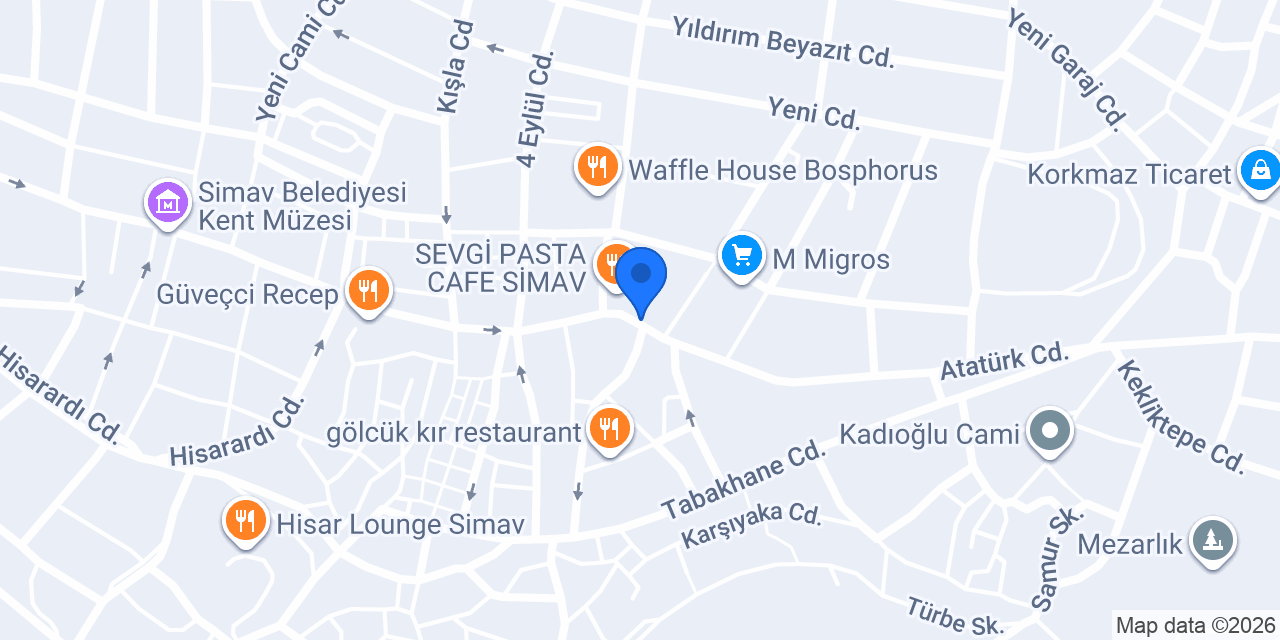 Simav Alfa Mühendislik konumu