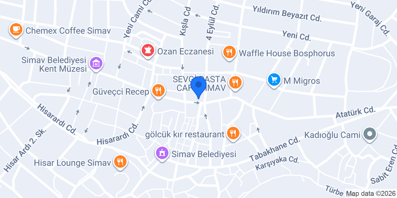 simav belediye sineması konumu