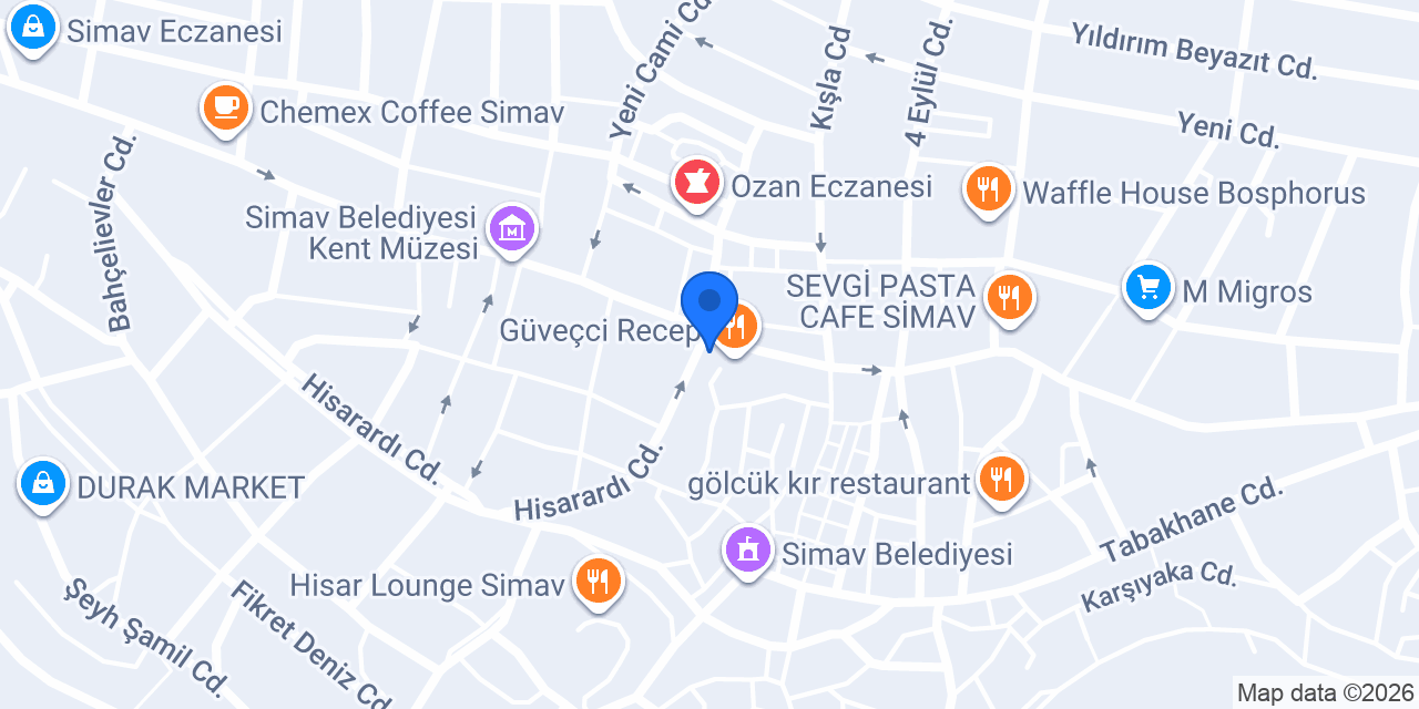 Simav Manolya çiçekçilik konumu