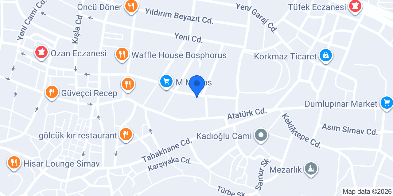 Babacan Çiğ Köfte Simav konumu