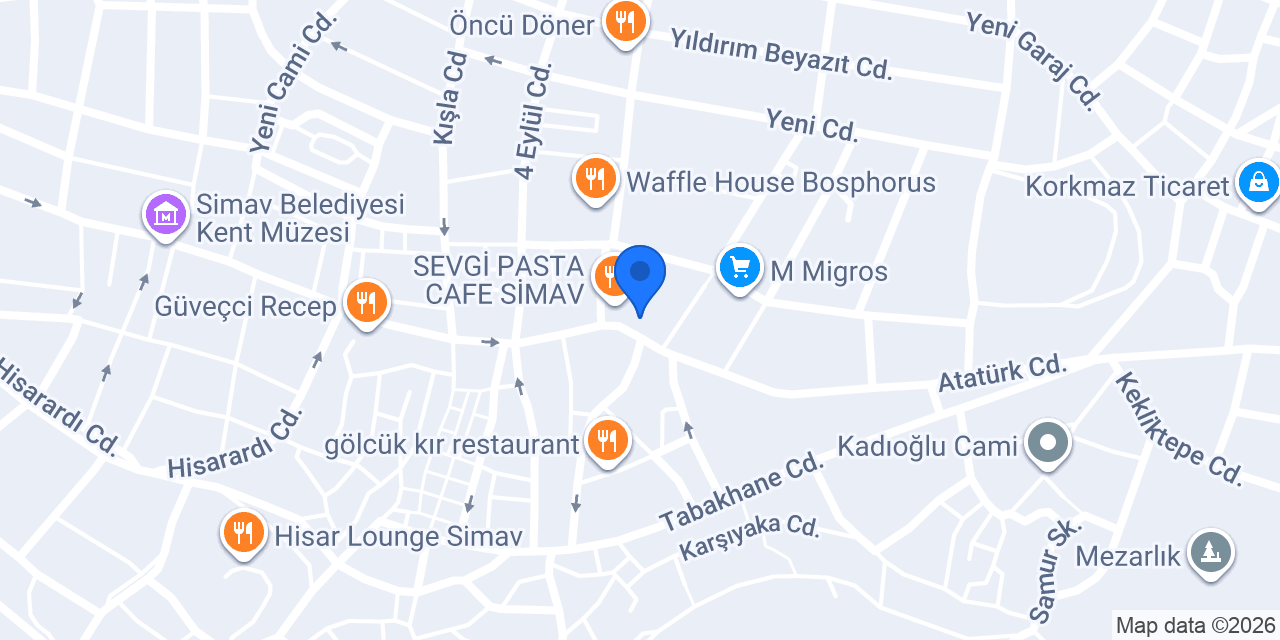 Poyraz Simav Unlu Mamülleri konumu